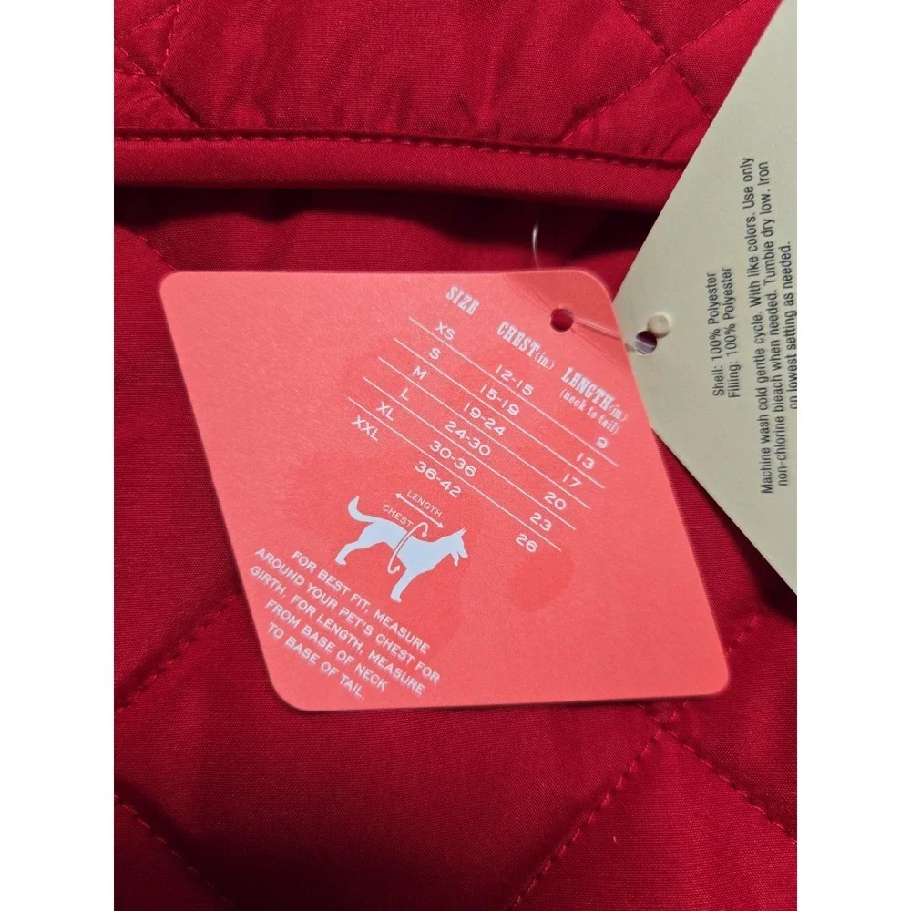 St Johns Bark Dog Quality Pet‎ Apparel Red Size Medium